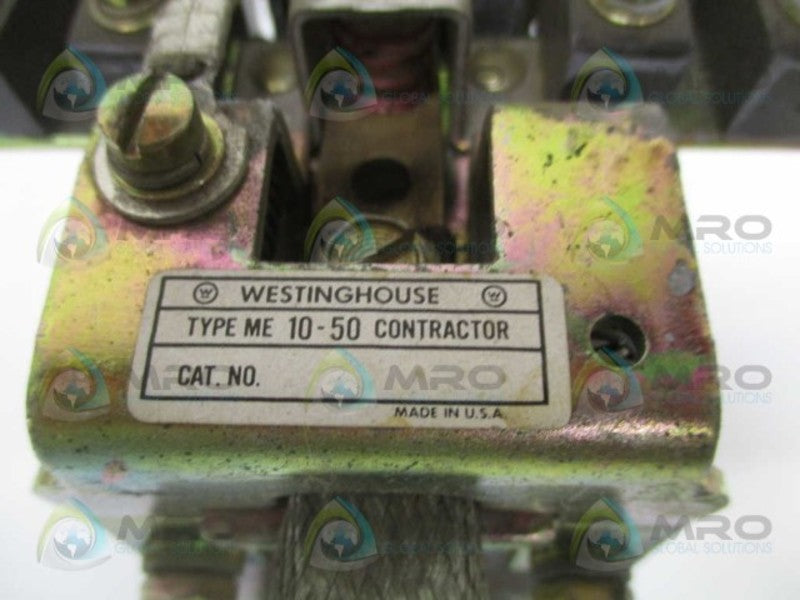 WESTINGHOUSE ME10-50 CONTACTOR UNMP