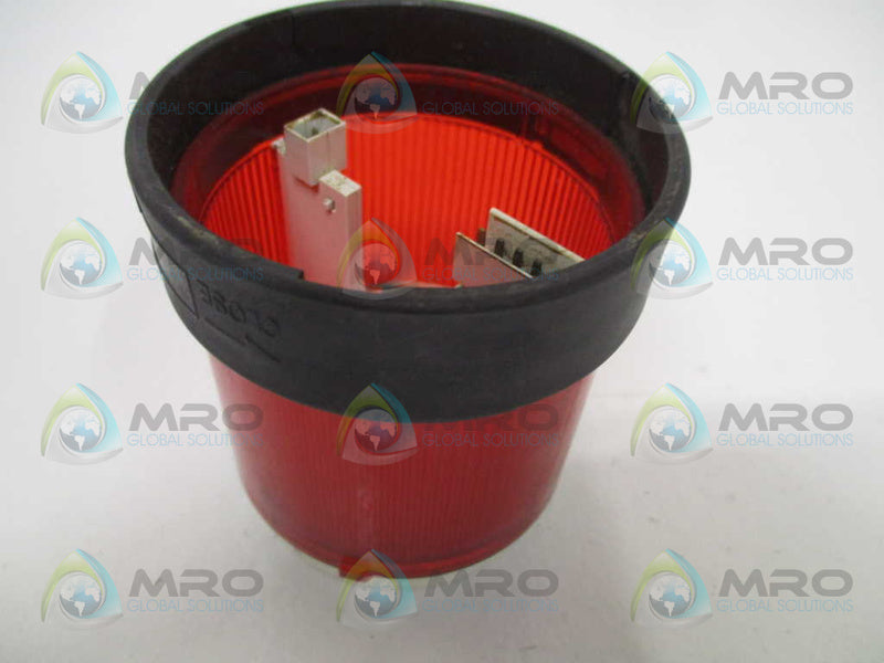 TELEMECANIQUE XVBC34 RED STACK LIGHT (NO BULB)  UNMP