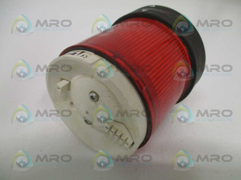 TELEMECANIQUE XVBC34 RED STACK LIGHT (NO BULB)  UNMP