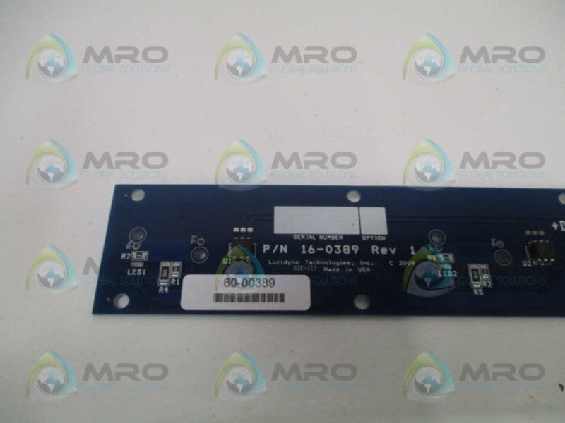 LUCIDYNE TECHNOLOGIES 16-0389 PROCESS CONTROL BOARD  NSNP