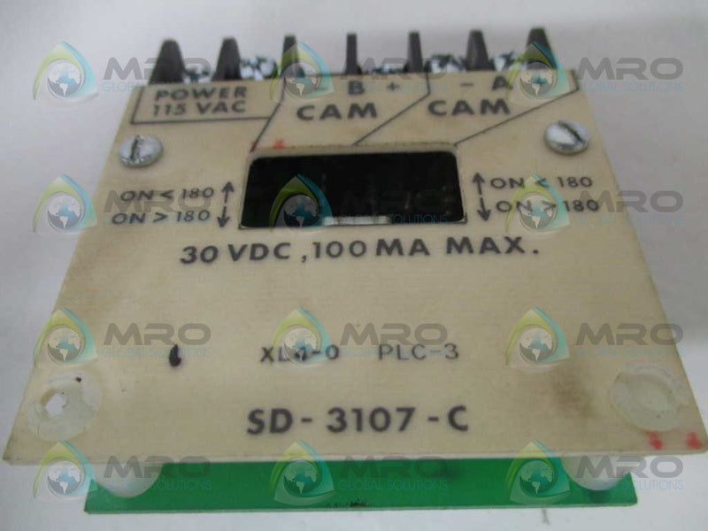 GEMCO SD-3107-C CAM MODULE BOARD ASSEMBLY 115VAC UNMP