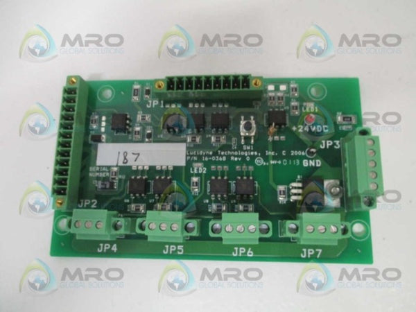 LUCIDYNE TECHNOLOGIES 16-0368 PROCESS CONTROL BOARD  NSNP