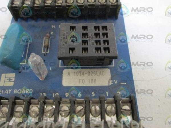 EMERSON RELAY BOARD 1074-026LAC  UNMP