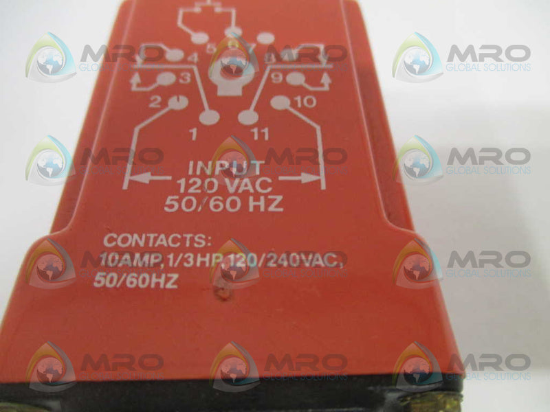 NCC T3K-60-461 SOLID STATE TIMER .6-60 SEC. 120V UNMP