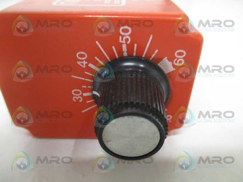 NCC T3K-60-461 SOLID STATE TIMER .6-60 SEC. 120V UNMP