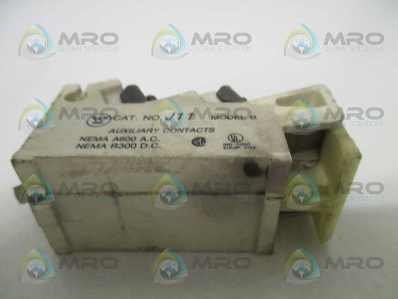 WESTINGHOUSE J11 AUXILIARY CONTACT UNMP