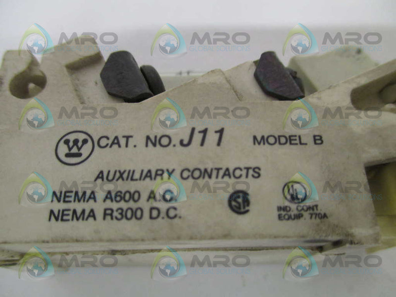 WESTINGHOUSE J11 AUXILIARY CONTACT UNMP