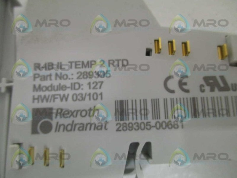 REXROTH R-IBILTEMP2RTD 289305 DIGITAL MODULE NSNP