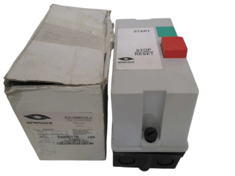SPRINGER CONTROLS JC1806P1G-J STARTER 18A NSMP