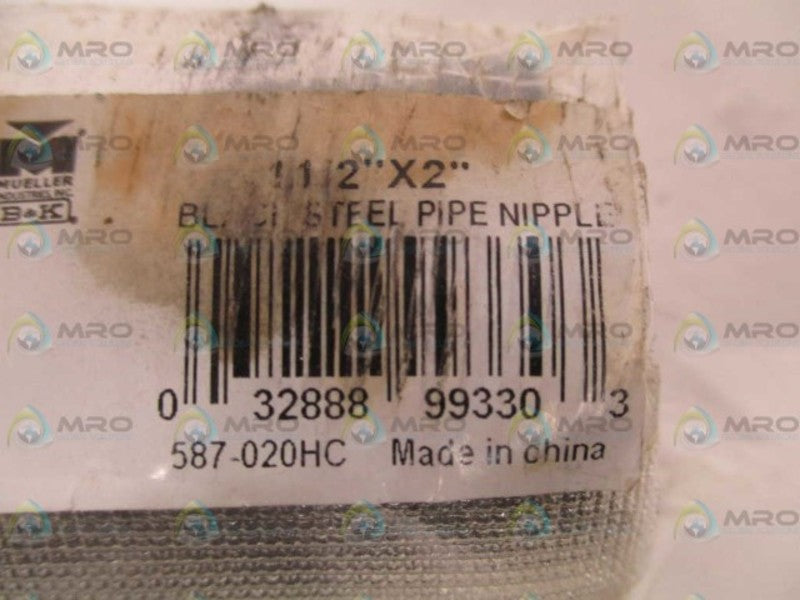 MUELLER 587-020HC PIPE NIPPLE 1-1/2"x2" NSMP