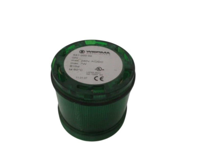 WERMA 64120000 GREEN STACK LIGHT (NO BULB) UNMP