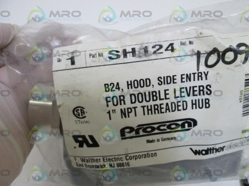WALTHER ELECTRIC 1" NPT HOOD THREADED HUB SH124 NSNP IN BAG