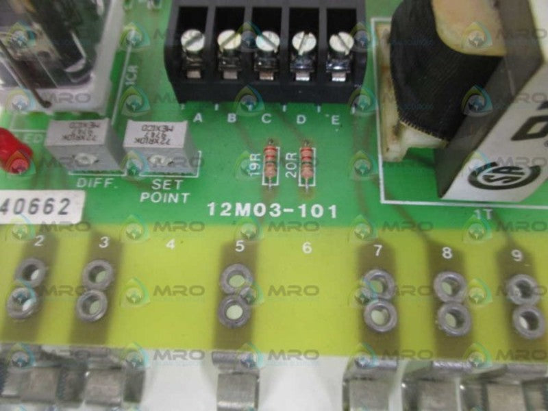 CONTREX 12M03-101 VOLTAGE SENSITIVE RELAY BOARD  UNMP