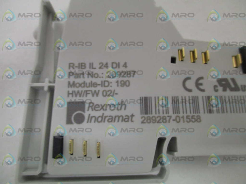 REXROTH R-IBIL24DI4 289287 DIGITAL INPUT MODULE NSMP