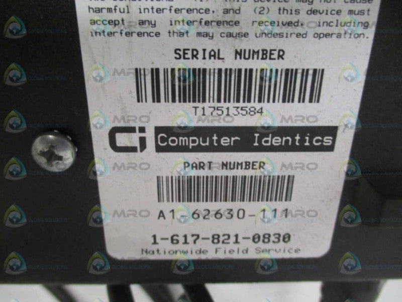 COMPUTER IDENTICS SCAN STAR 240 A1-62630-111 SCANNER (AS PICTURED)  UNMP