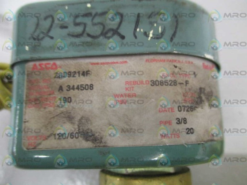 ASCO 2009214F SOLENOID VALVE  UNMP