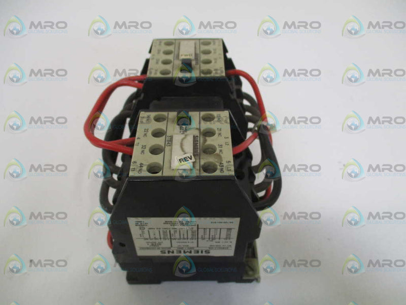 SIEMENS CRL0B4317 REVERSING CONTACTOR 24V UNMP