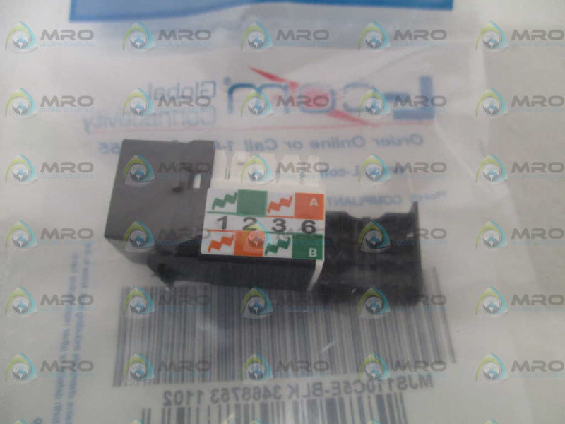 L-COM MJS110C5E-BLK BLACK JACK CAT5E NSMP