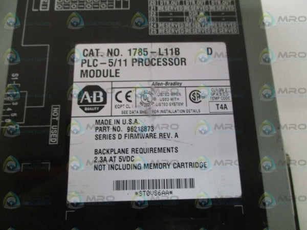 ALLEN BRADLEY 1785-L11B SER. D F/W A (NO KEY)  UNMP