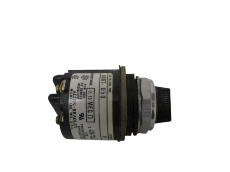 ALLEN BRADLEY 800T-U50 SER. P POTENTIOMETER 0.15 MEG OHMS  UNMP