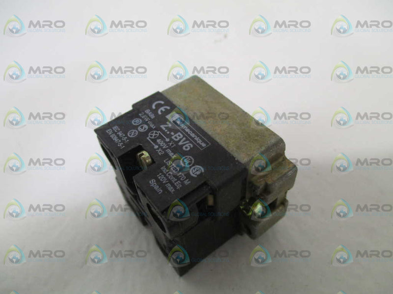 TELEMECANIQUE ZB2BV6-120V PILOT LIGHT (NO BULB)  NSMP