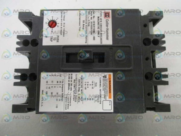 CUTLER HAMMER HFB3110ML-480 CIRCUIT BREAKER 10A  NSMP