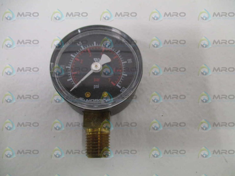 NORGREN 18013-084 PRESSURE GAUGE 0-100 PSI  NSMP