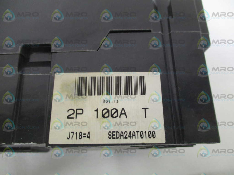 GENERAL ELECTRIC SEDA24AT0100 CIRCUIT BREAKER 100A (AS PICTURED) UNMP