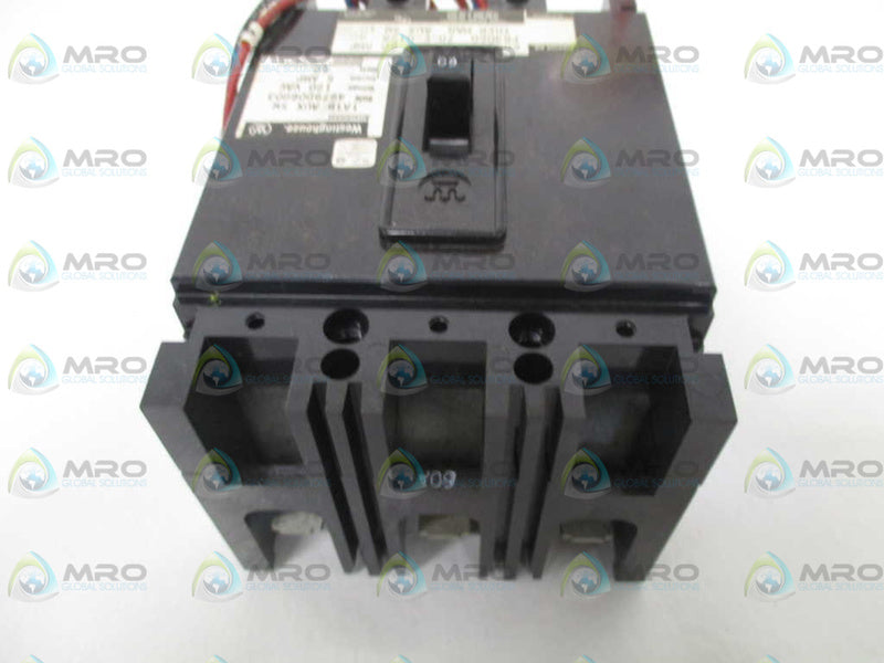 WESTINGHOUSE FB3060 CIRCUIT BREAKER 60A w/ 1A1B AUX SWITCH UNMP