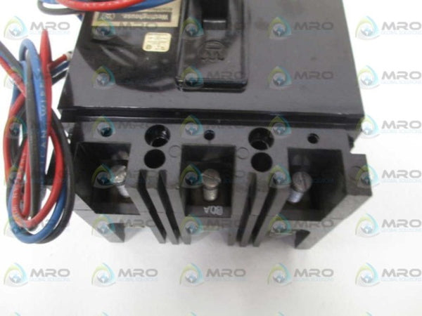 WESTINGHOUSE FB3080L CIRCUIT BREAKER 80A w/ 2A2B AUX SWITCH NSNP