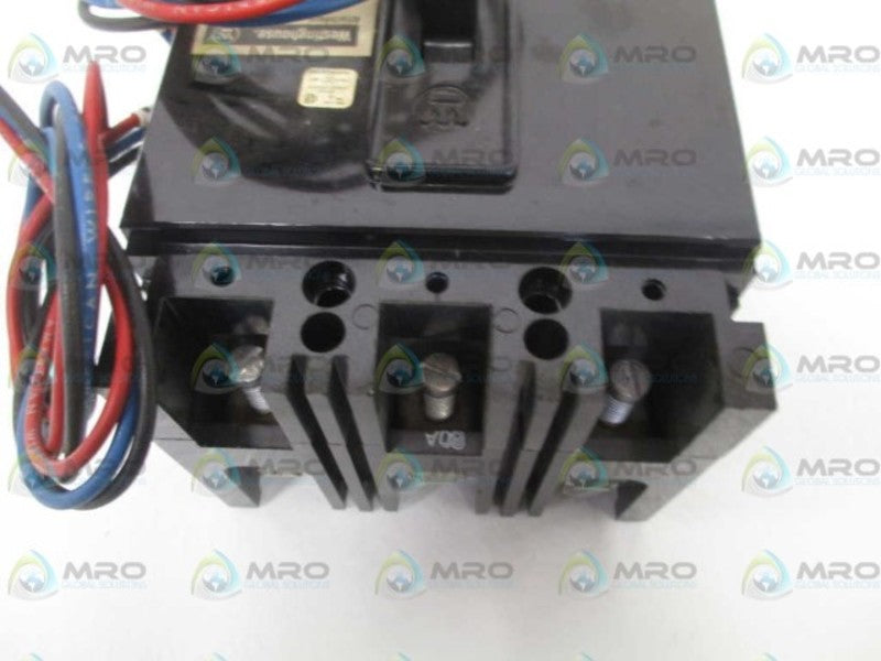 WESTINGHOUSE FB3080L CIRCUIT BREAKER 80A w/ 2A2B AUX SWITCH NSNP