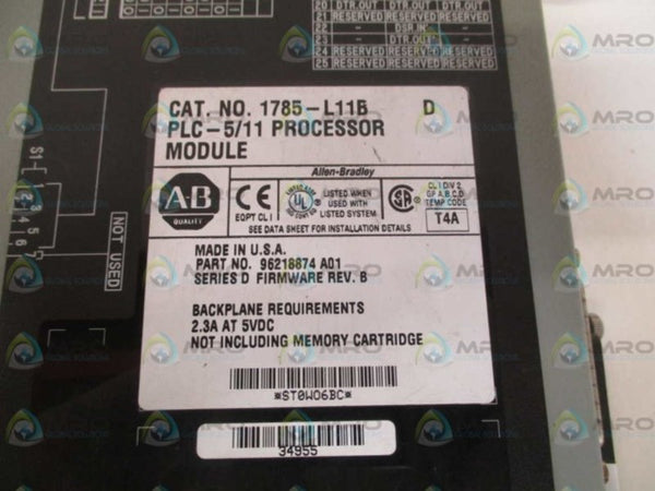 ALLEN BRADLEY 1785-L11B SER. D F/W B  UNMP