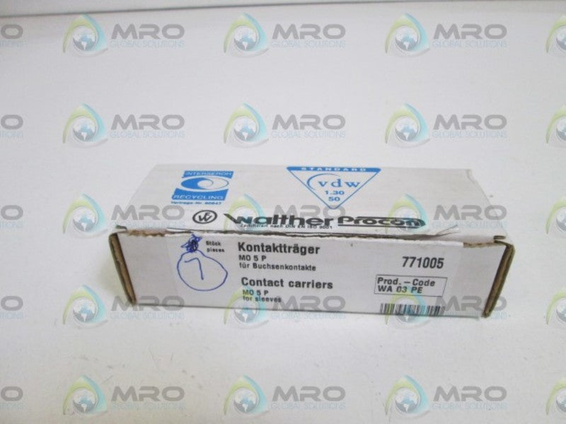 LOT OF 7 WALTHER CONTACT CARRIER 771005 NSMP