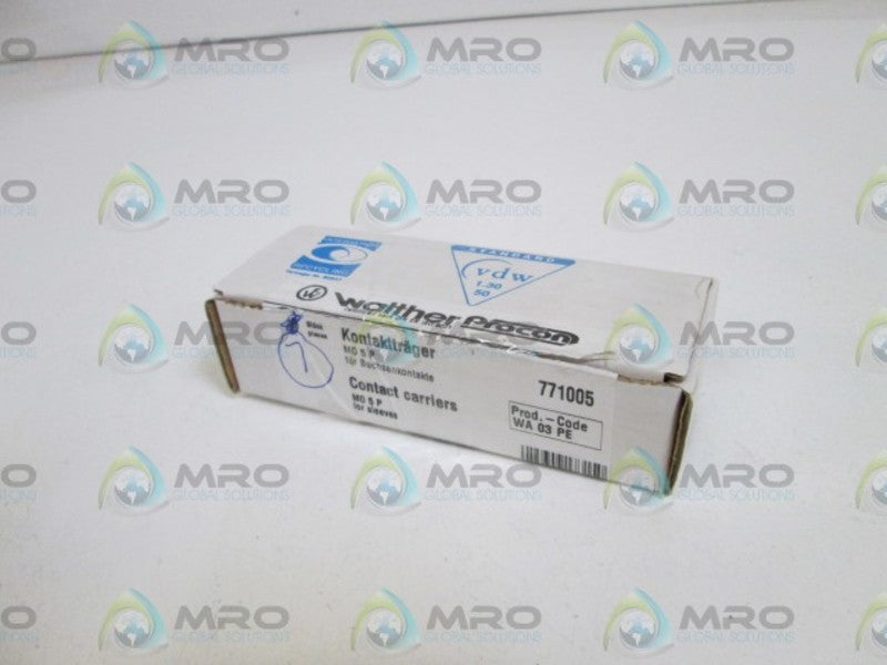 LOT OF 7 WALTHER CONTACT CARRIER 771005 NSMP