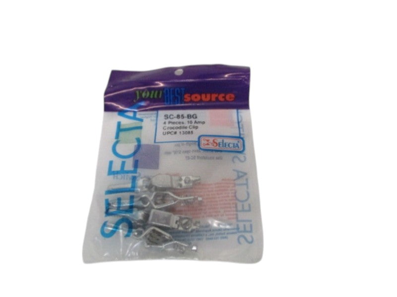 SELECTA SC-85-BG CROCODILE CLIP (PKG OF 4) NSMP