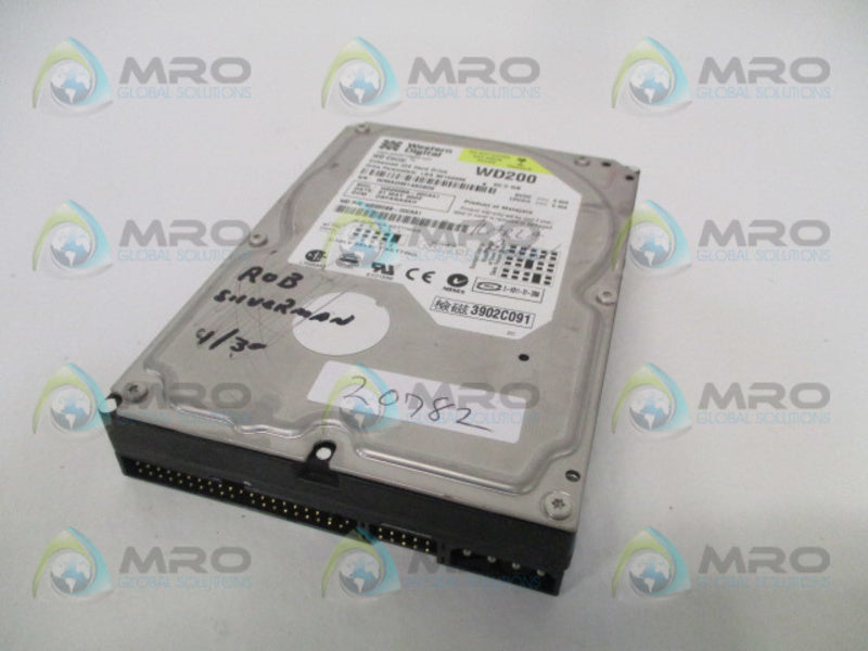 WESTERN DIGITAL WD200BB-00CAA1 ENHANCED IDE HARD DRIVE 20GB UNMP
