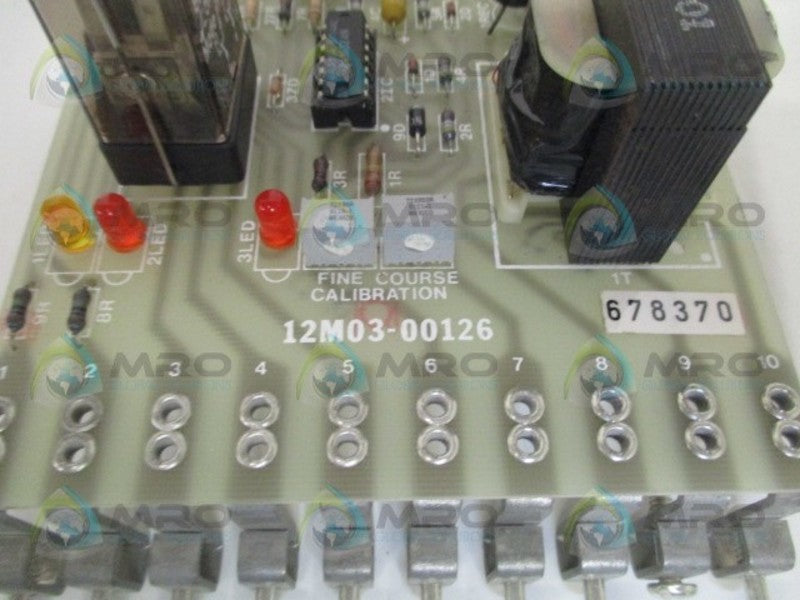 FENNER 12M03-00126 TACH LOSS AND OVERSPEED BOARD  NSMP