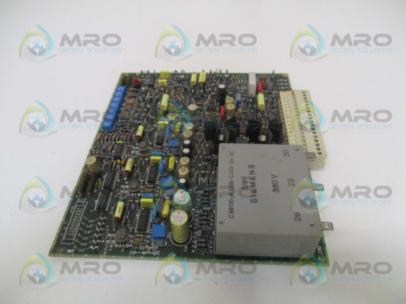 SIEMENS C98043-A1035-L7 DRIVE CONTROL BOARD UNMP