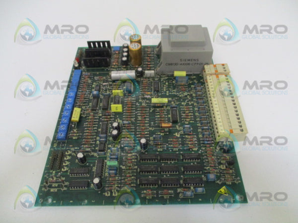 SIEMENS C98043-A1054-L410 POWER CONTROL BOARD UNMP