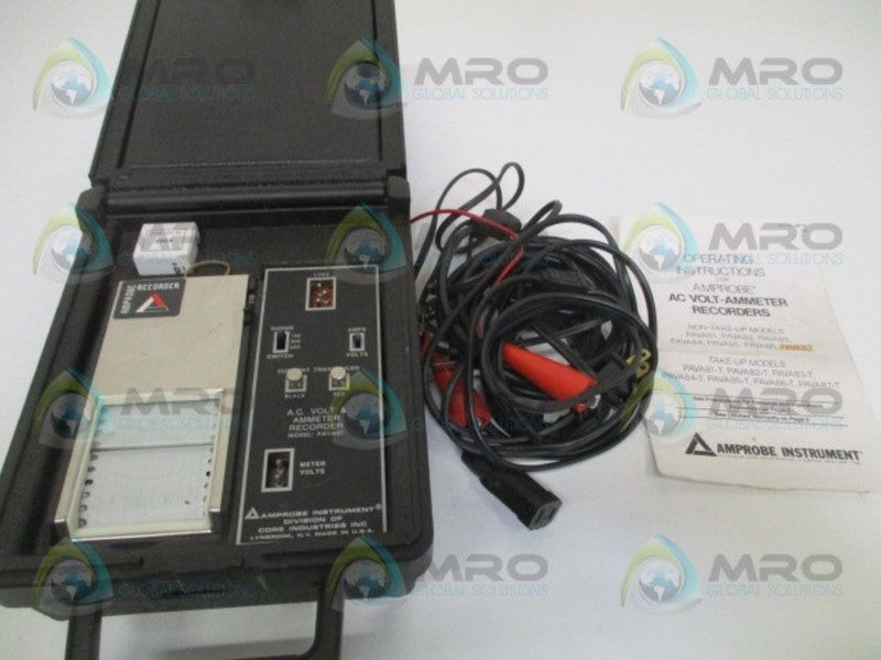 AMPROBE INSTRUMENT PAVA87 AC VOLT & AMMETER RECORDER  UNMP