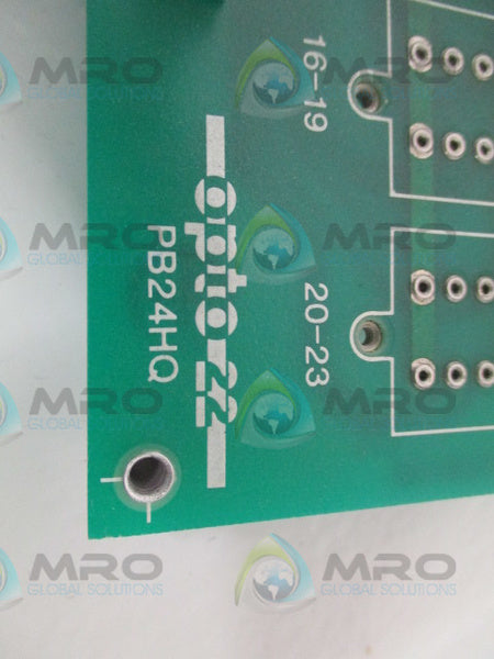 OPTO 22 PB24HQ I/O MODULE MOUNTING RACK NSMP