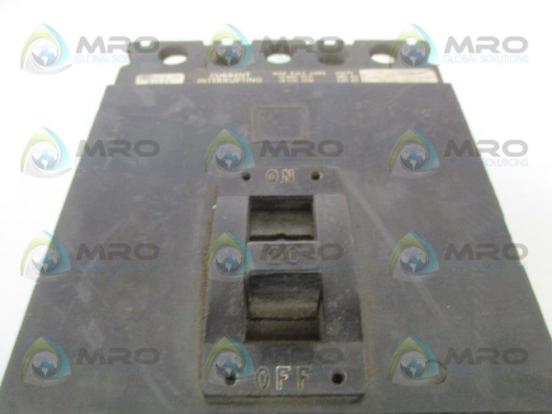SQUARE D FA-24020-BC CIRCUIT BREAKER 20A UNMP