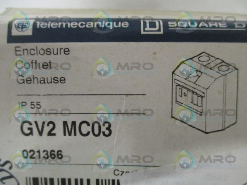 TELEMECANIQUE GV2MC03 ENCLOSURE UNMP