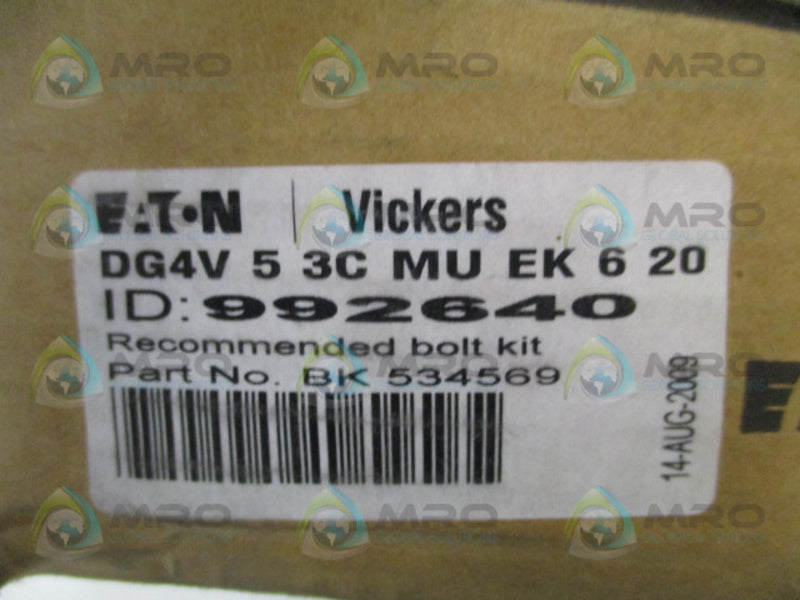 VICKERS DG4V53CMUEK620 HYDRUALIC SOLENOID VALVE NSMP