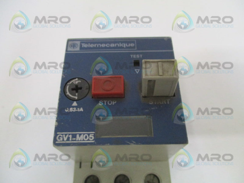 TELEMECANIQUE GV1-M05 MOTOR PROTECTOR 0,63-1A  UNMP