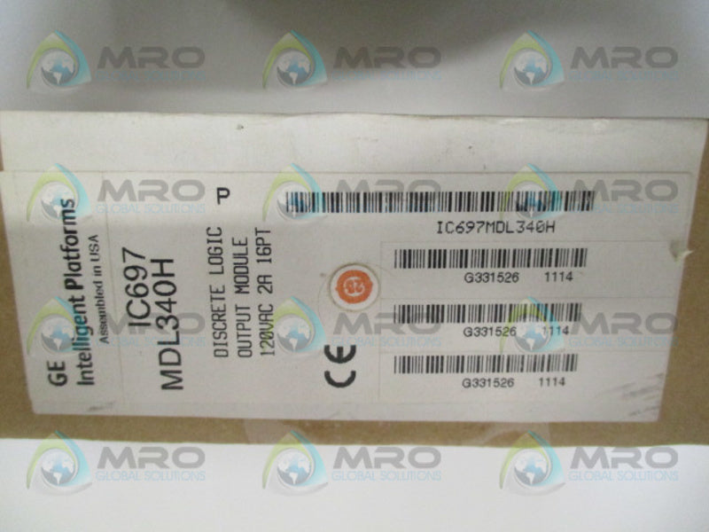 GE FANUC IC697MDL340H DISCRETE LOGIC OUTPUT MODULE NSFS