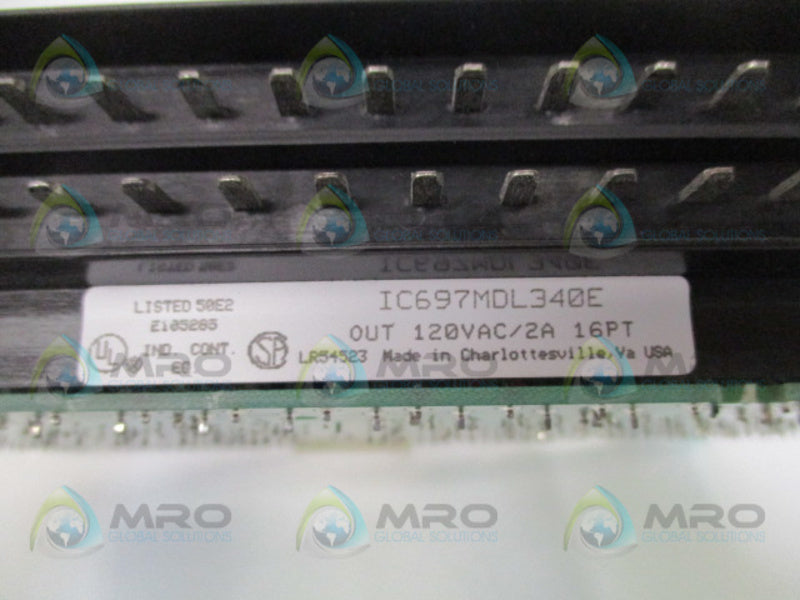 GE FANUC IC697MDL340E OUTPUT MODULE (MISSING TERMINAL) NSNP