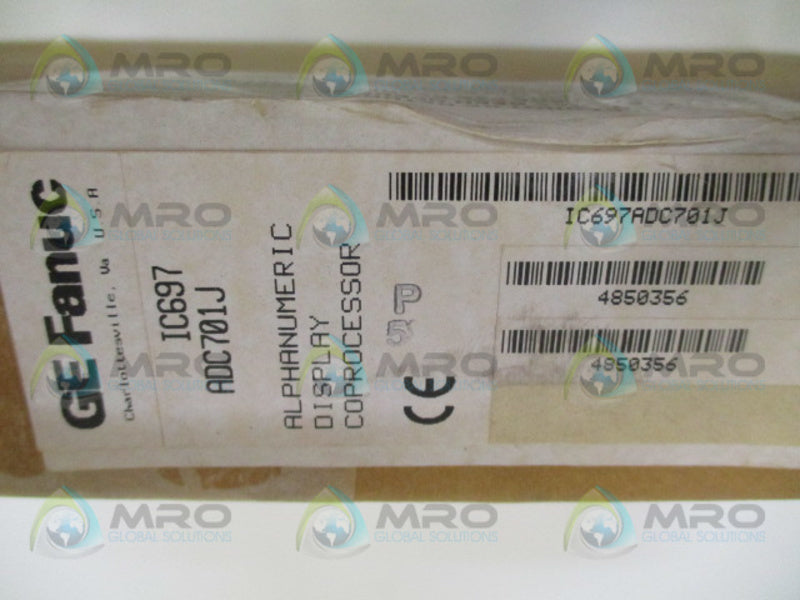 GE FANUC IC697ADC701J ALPHANUMERIC DISPLAY COPROCESSOR MODULE NSFS