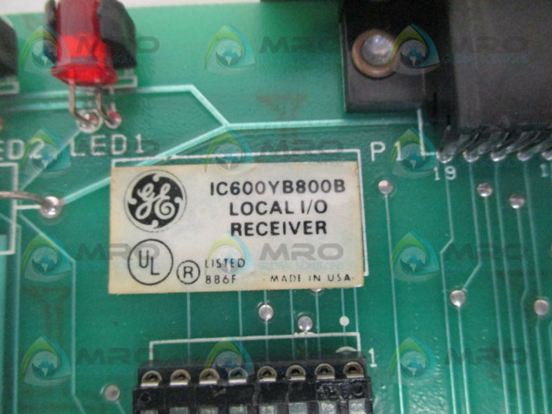 GENERAL ELECTRIC IC600YB800B I/O RECEIVER MODULE (AS PICTURED)(REPAIRED) UNMP