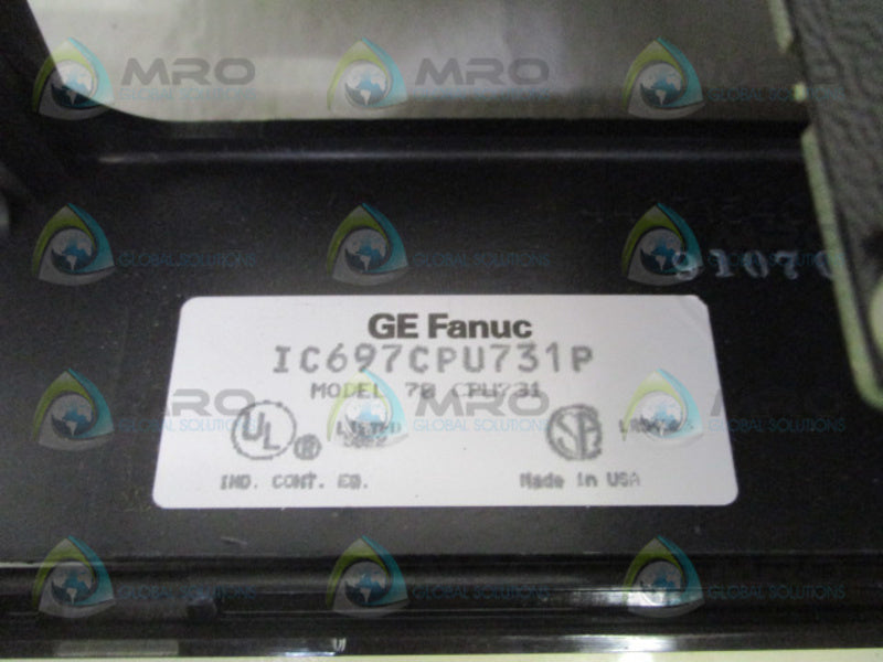 GE FANUC IC697CPU731P CENTRAL PROCESSOR MODULE (MISSING BATTERY) NSMP